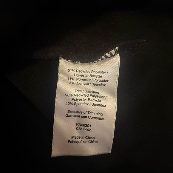 Mondetta Activewear Full-Zip Jacket Black Stripe Women’s Small - Picture 4 of 8